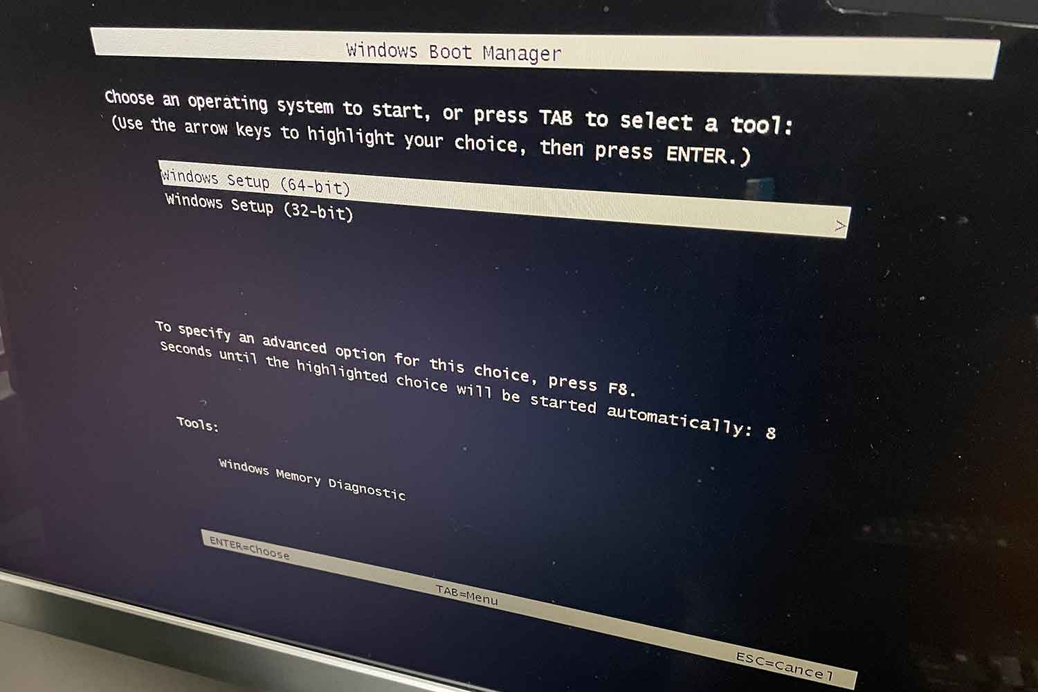 windows10 pro Boot Manager