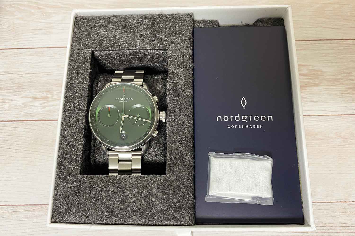 Nordgreen ノードグリーン PIONEER パイオニア 緑文字盤 サンレイグリーン 腕時計