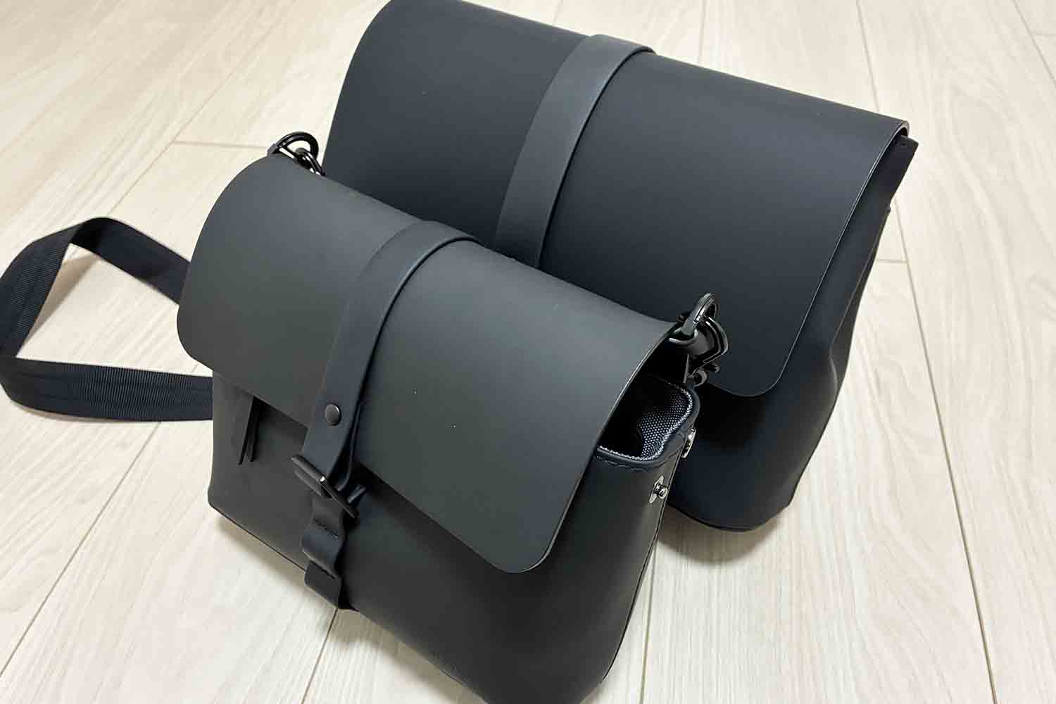 ガストンルーガ スプラッシュクロスボディ ミディアム ブラック